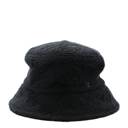 Chanel Terry Cloth CC Bucket Hat L Black 3 of 8