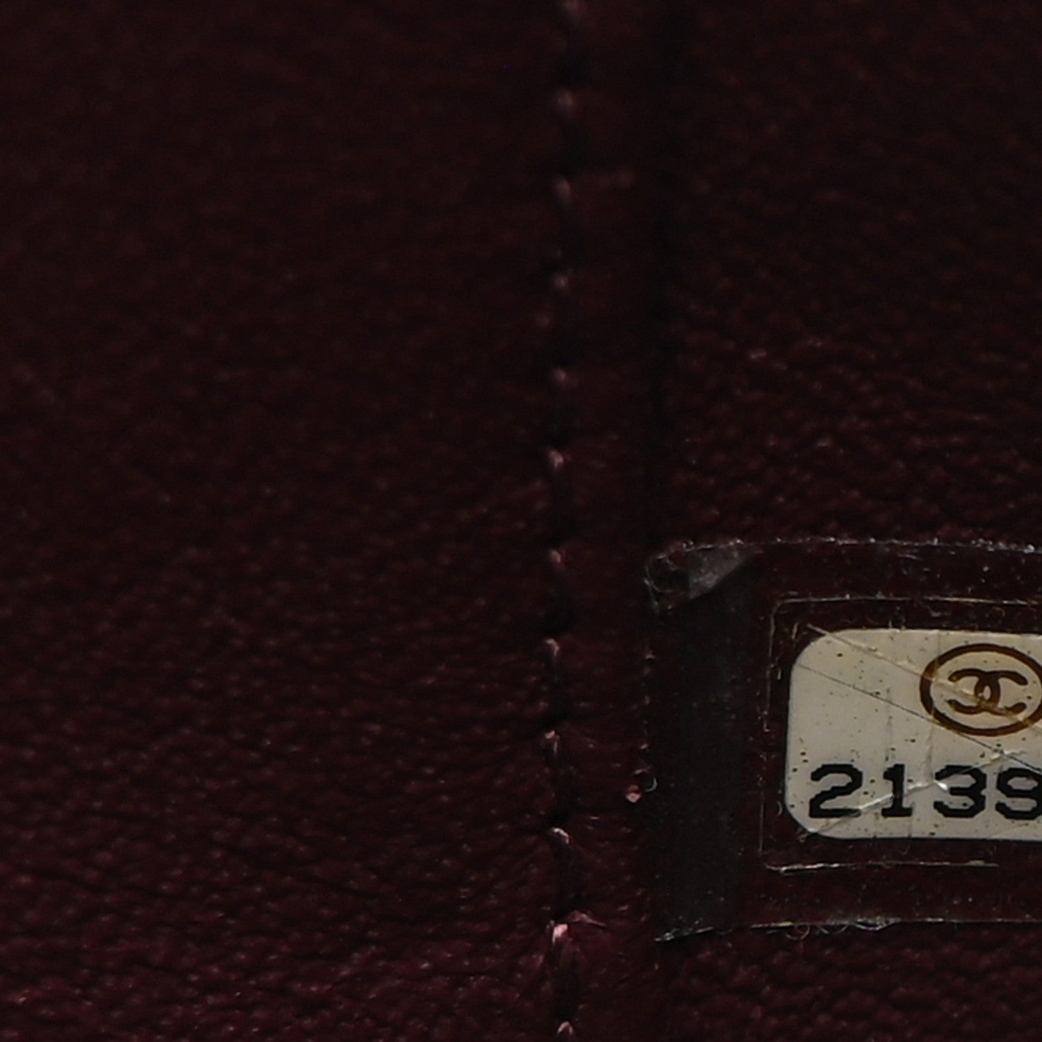 Chanel Lambskin Quilted Jumbo Coco Vintage Flap Burgundy 7 of 12