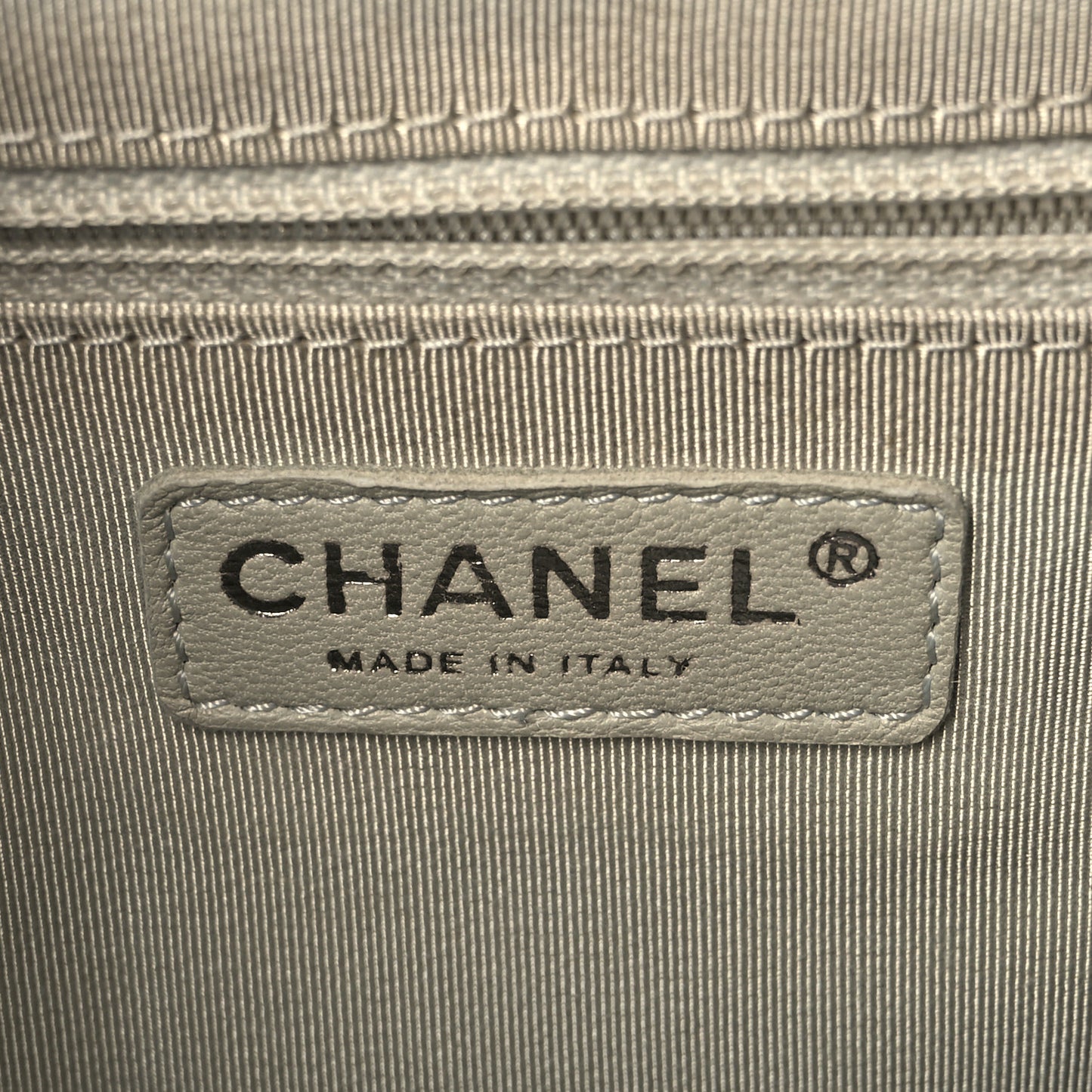 Washed Lambskin Quilted Medium Chain Around Flap Blue