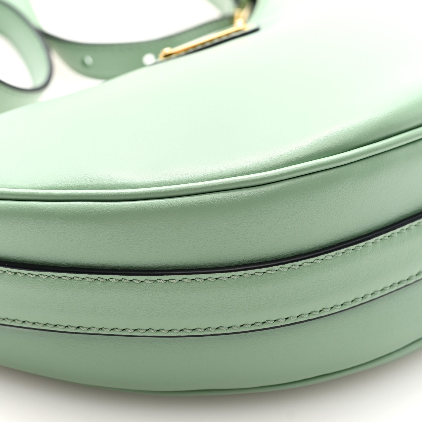 Soft Calfskin Arque Shoulder Bag Green