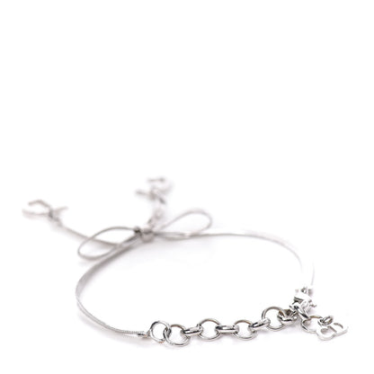 Christian Dior Bow CD Logo Bracelet Silver 3 of 7