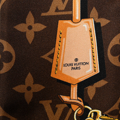 Louis Vuitton Silk Monogram Confidential Bandeau Brown 3 of 4