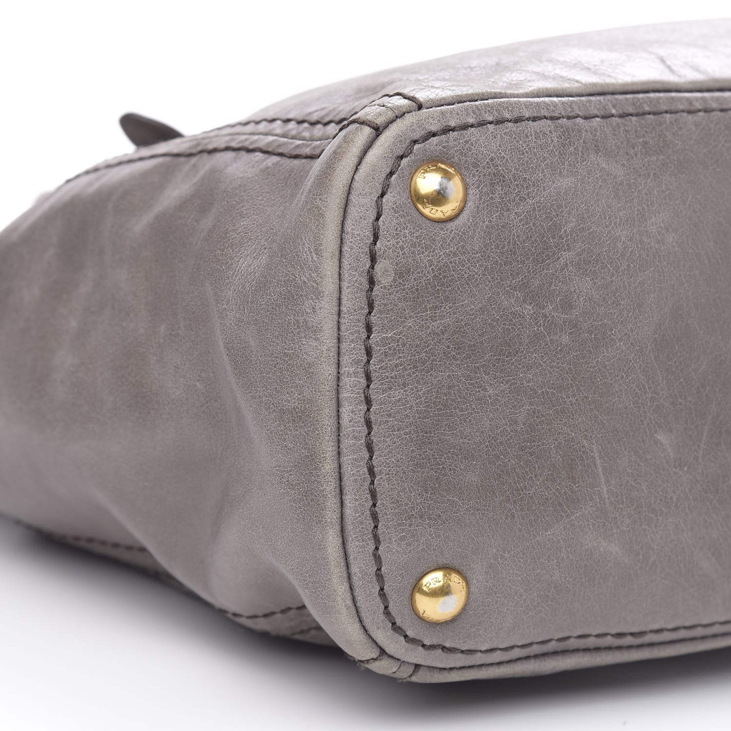 Prada Vitello Shine Top Handle Bag Fumo 10 of 16