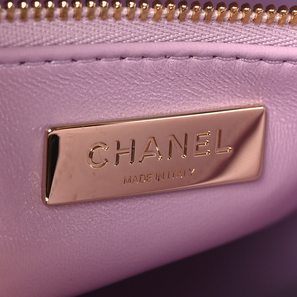 Chanel Shiny Lambskin Quilted 31 Shopping Bag Light Purple 6 of 10