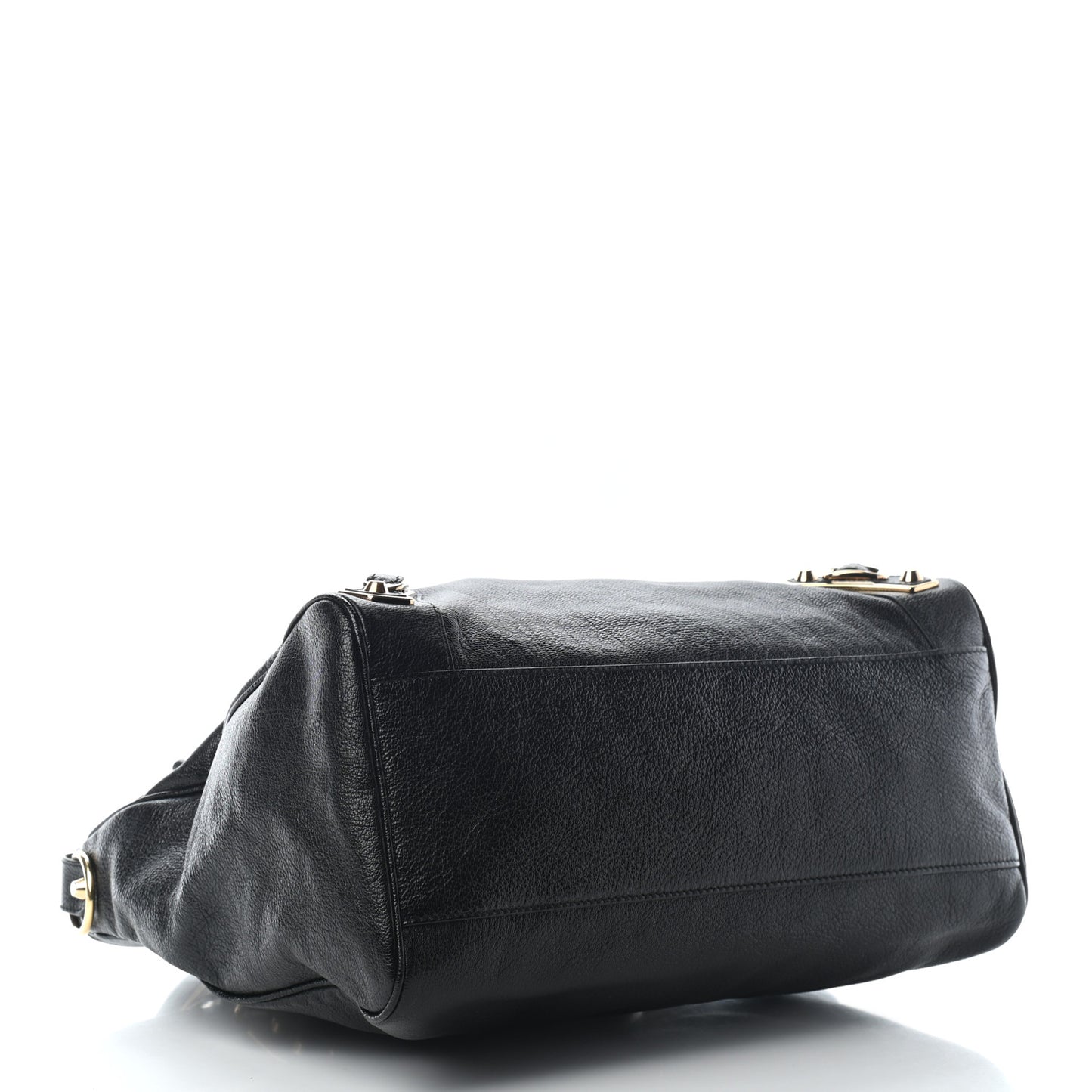 Chevre Gold Metallic Edge Hardware Velo Black