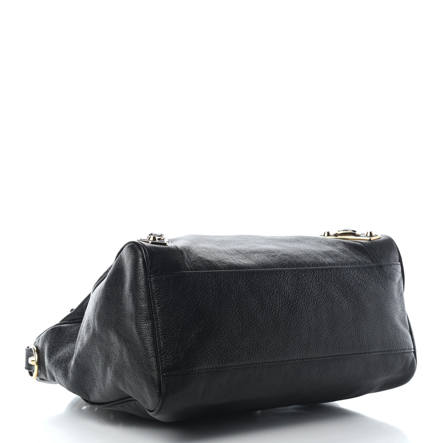 Balenciaga Chevre Gold Metallic Edge Hardware Velo Black 4 of 9