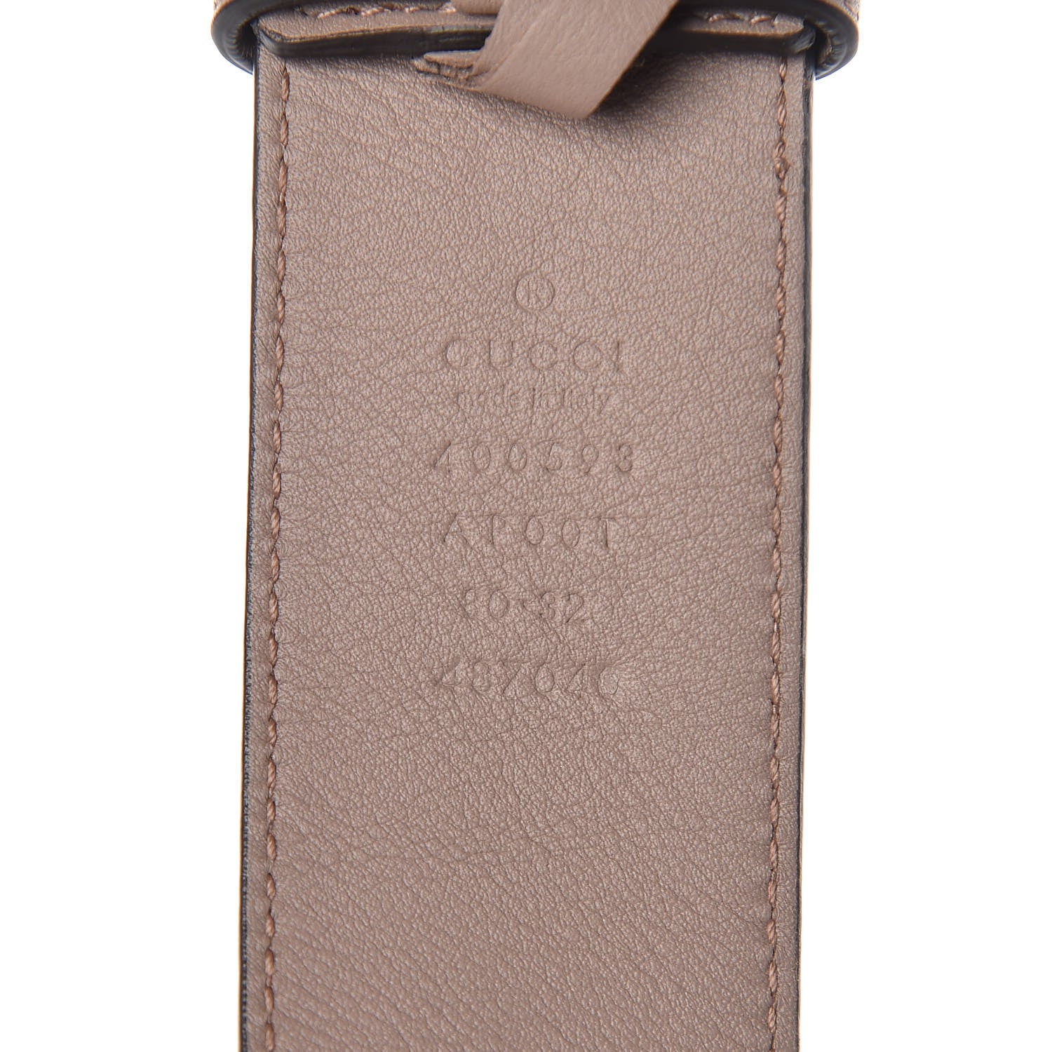 Gucci Calfskin Double G 40mm Belt 80 32 Porcelain Rose 4 of 6