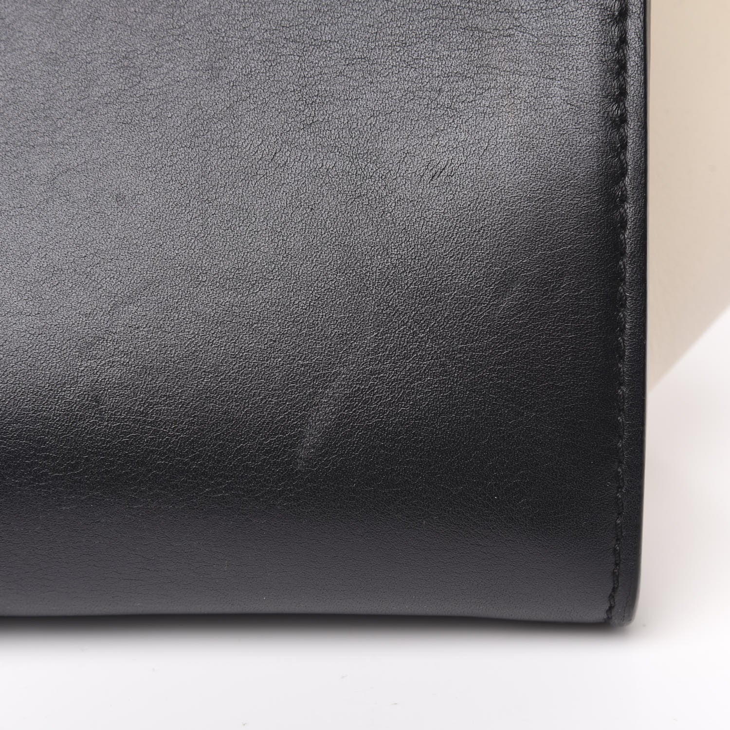 Celine Drummed Calfskin Suede Medium Tri-color Trapeze Black 13 of 18