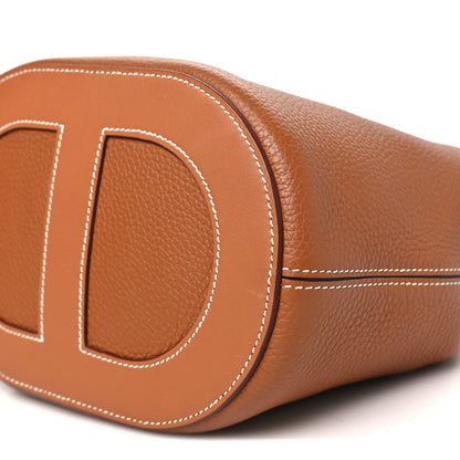 Hermes Taurillon Clemence Swift In-The-Loop 23 Bag Gold 10 of 12