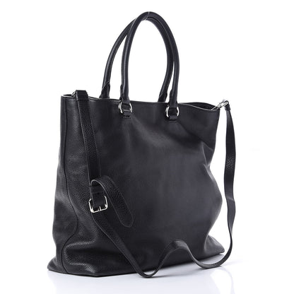Prada Vitello Daino Shopping Tote Black 4 of 14