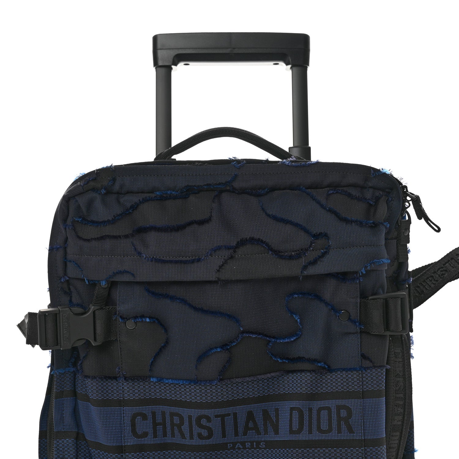 Christian Dior Canvas Small Diortravel Suitcase Blue Multicolor 7 of 10