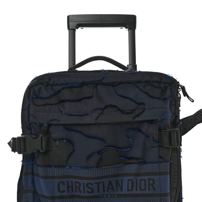 Christian Dior Canvas Small Diortravel Suitcase Blue Multicolor 7 of 10