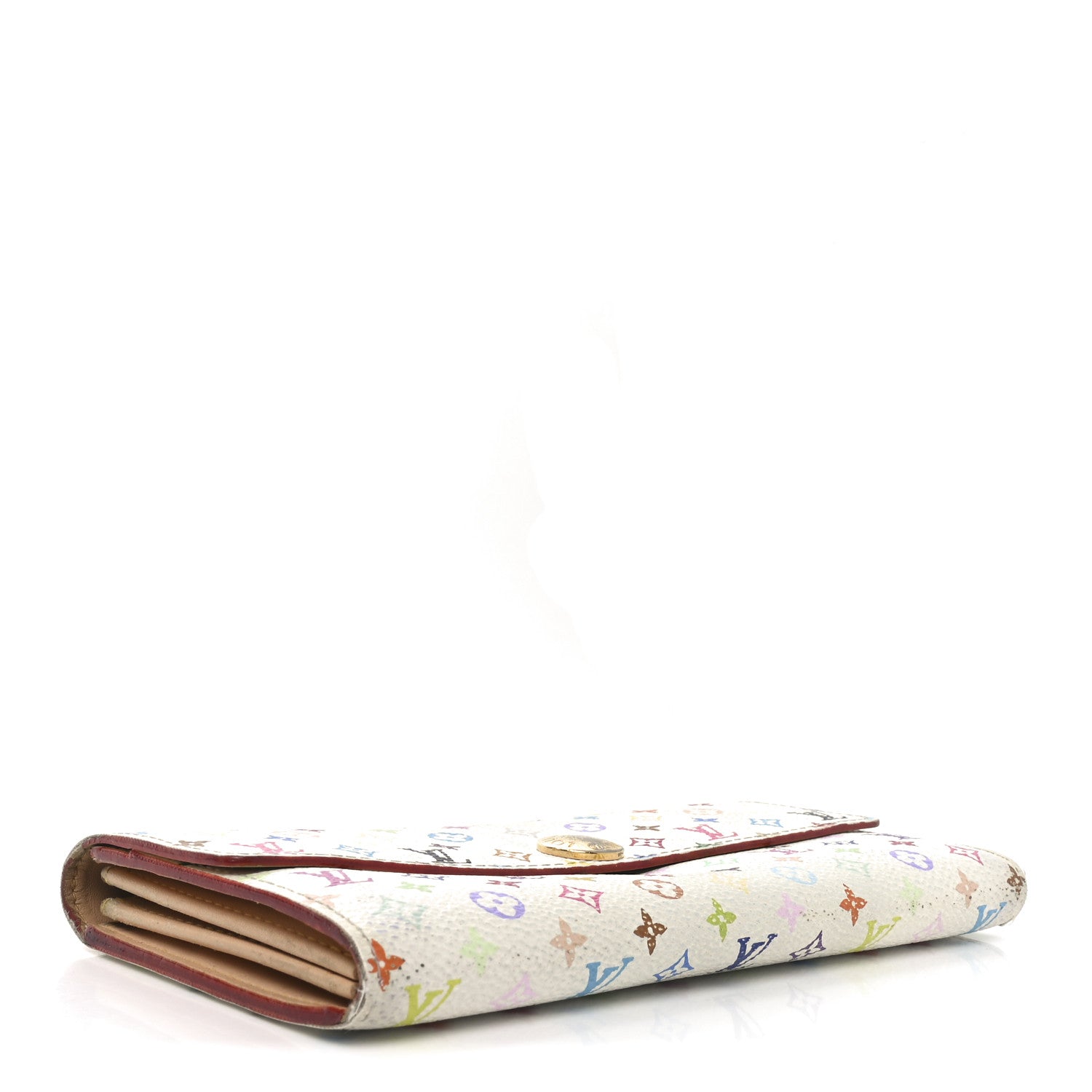 Louis Vuitton Monogram Multicolor Sarah Wallet White 4 of 8