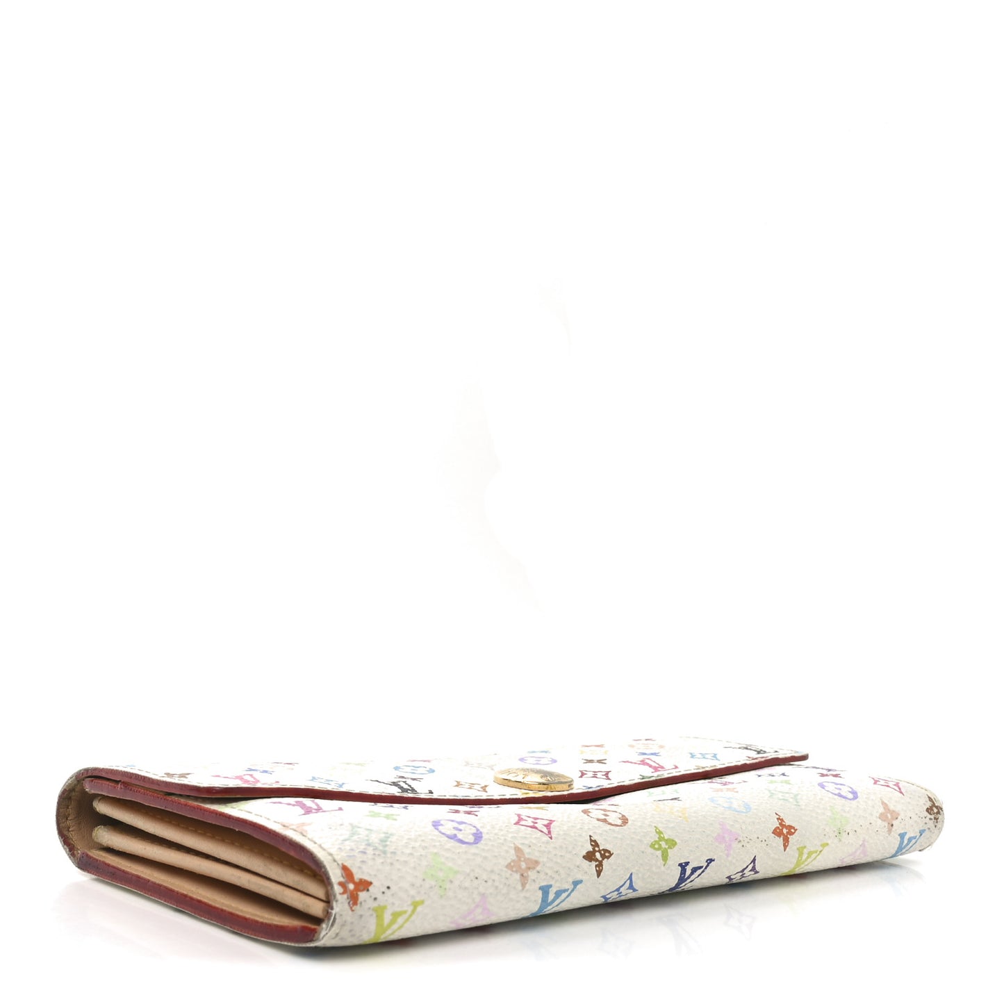 Monogram Multicolor Sarah Wallet White