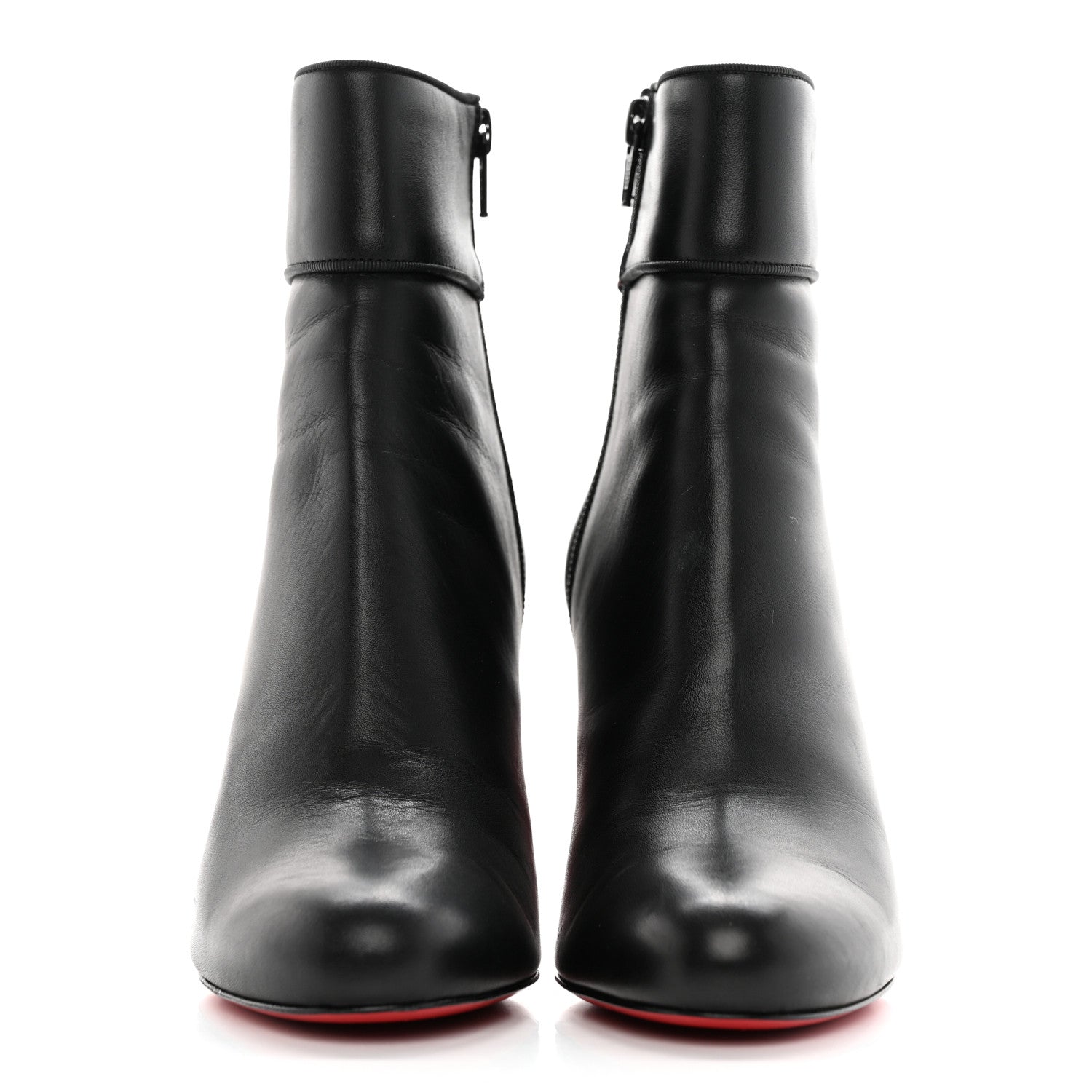 Christian Louboutin Calfskin Disco Ankle Boots 38.5 Black 2 of 13