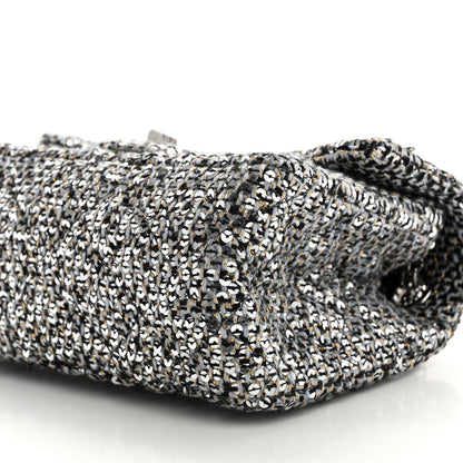 Chanel Tweed Quilted 2.55 Reissue Mini Flap Silver Black Gold 9 of 9