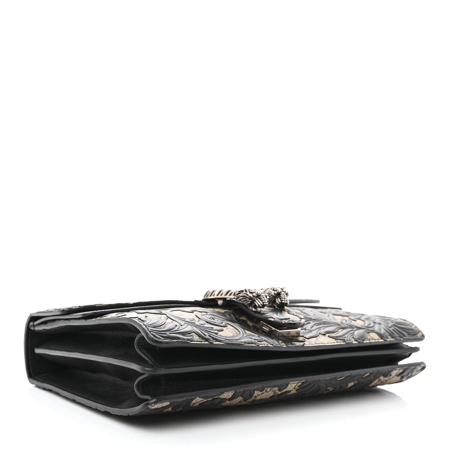GG Supreme Monogram Arabesque Medium Dionysus Shoulder Bag Black