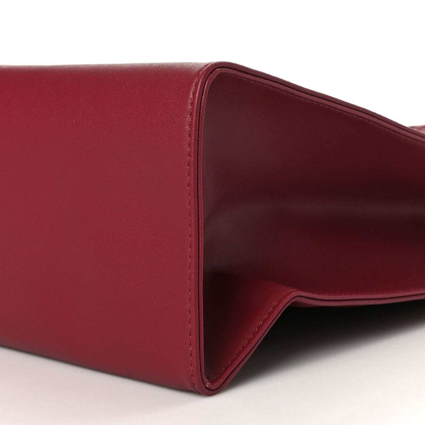 Vegan Leather Medium Shopping Bag Oxblood