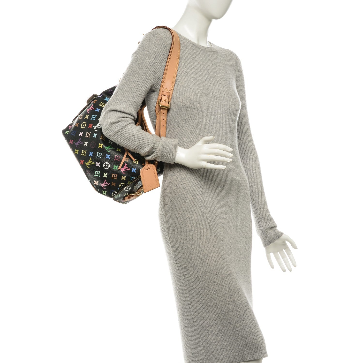 Louis Vuitton Monogram Multicolor Petit Noe Black 2 of 7