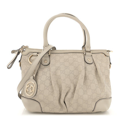 Gucci Guccissima Medium Sukey Tote White 1 of 16