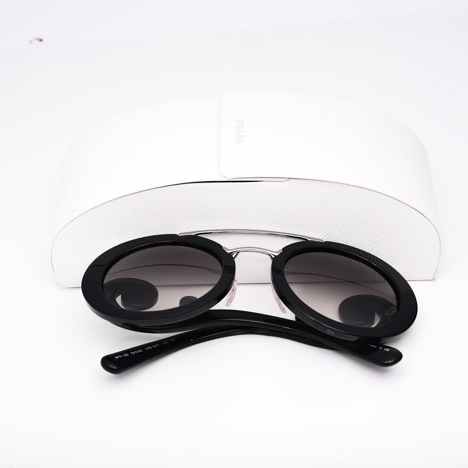 Prada Baroque Sunglasses SPR 13S Black 7 of 7