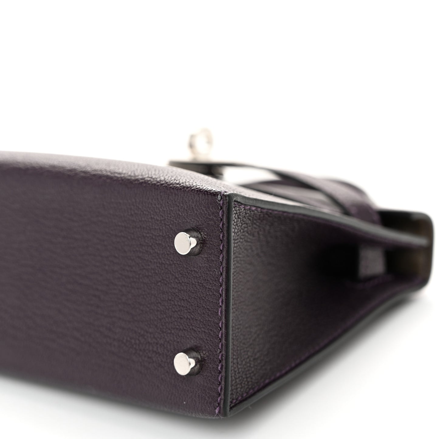 Chevre Mysore Verso Mini Kelly Sellier 20 Raisin Origan