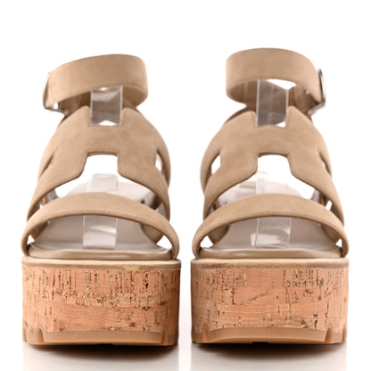 Hermes Calfskin Cork Havane 30 Sandals 35 Beige Argile 2 of 10