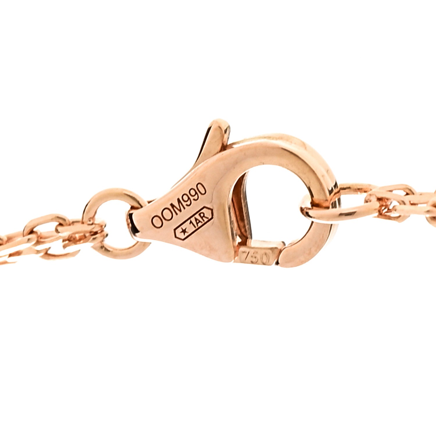 Cartier 18K Pink Gold 2 Diamond LOVE Necklace 7 of 8