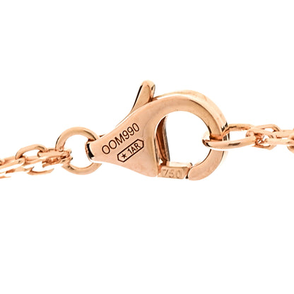 Cartier 18K Pink Gold 2 Diamond LOVE Necklace 7 of 8