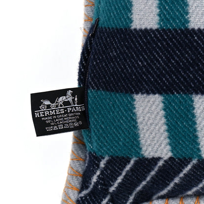 Hermes Wool Cashmere Avalon Jump'H Pillow PM Acier Encre 3 of 3