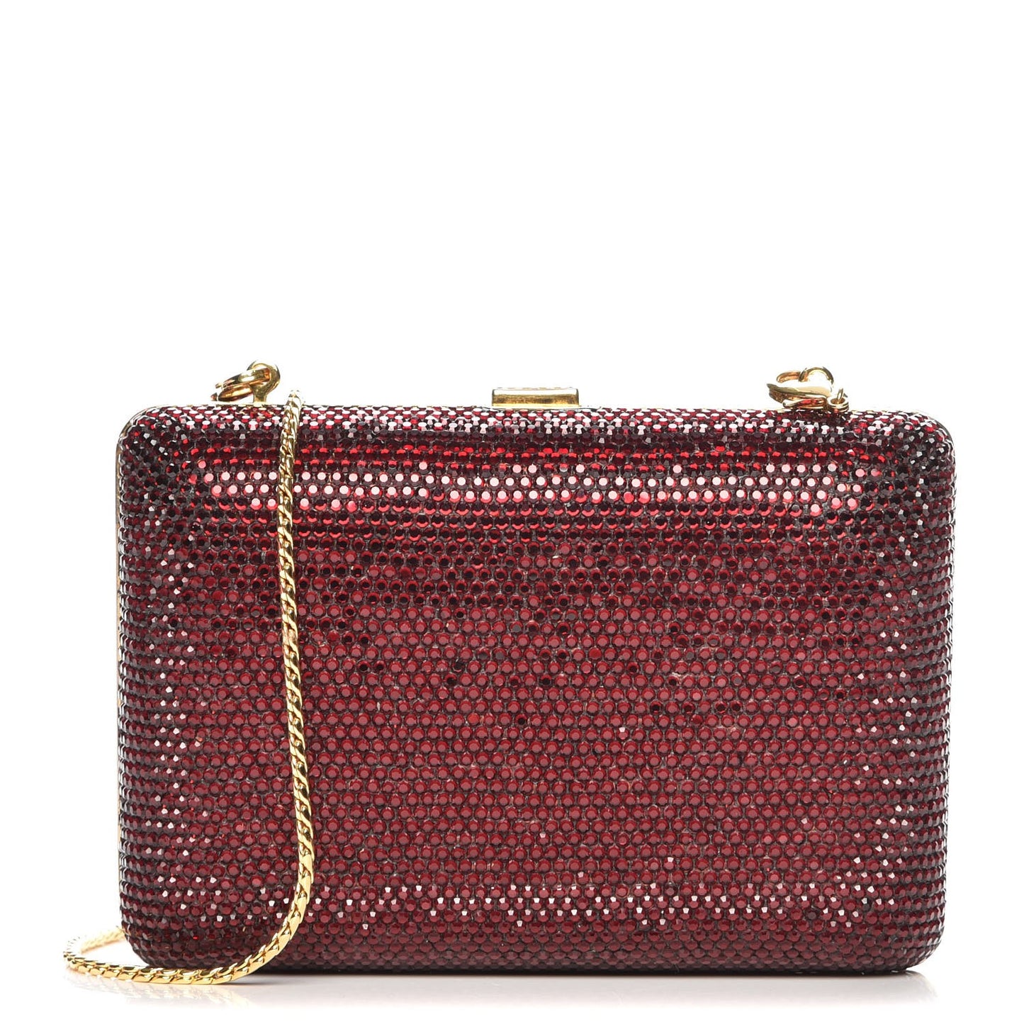 Crystal Minaudiere Clutch Red