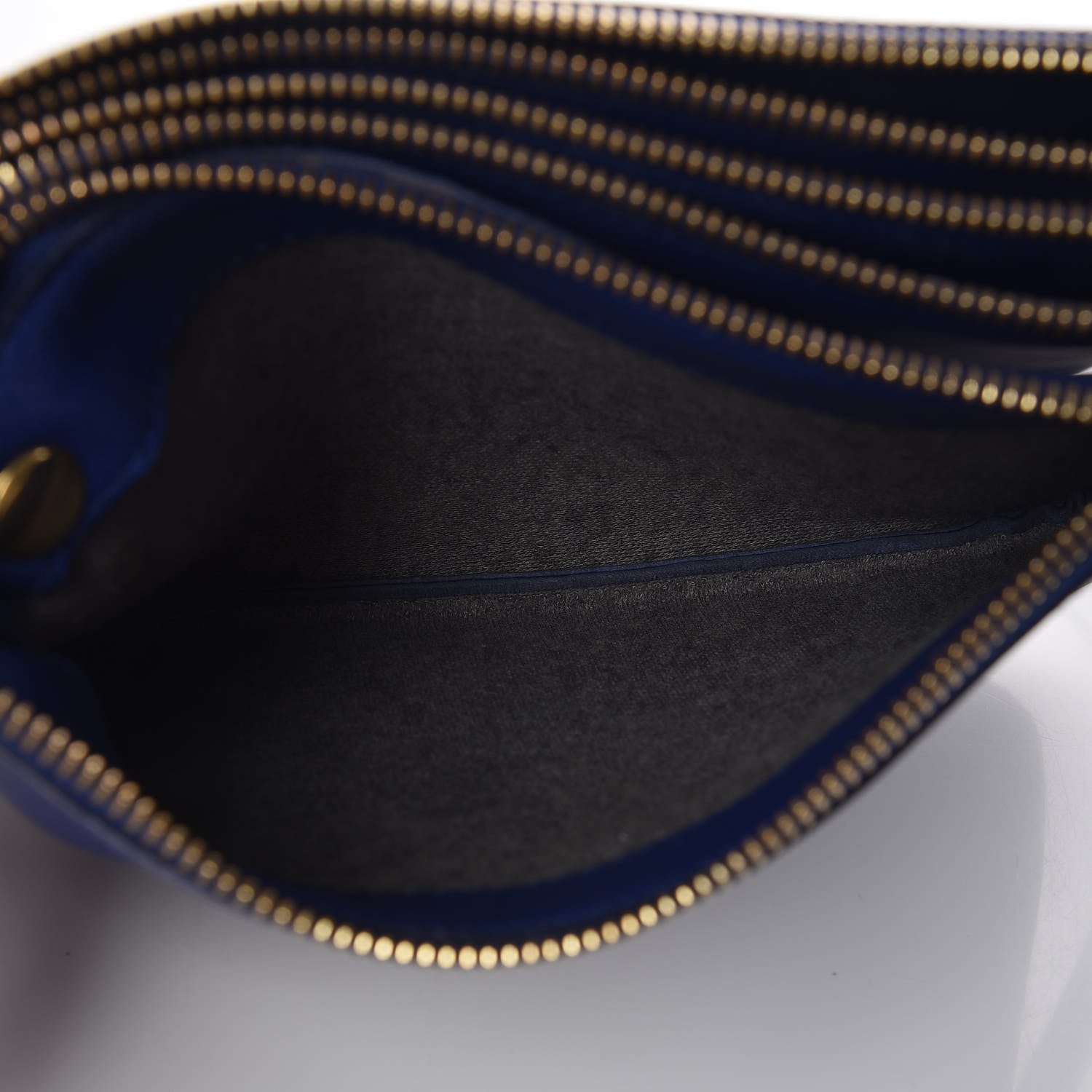 Celine Lambskin Small Trio Crossbody Bag Violet Blue 6 of 15