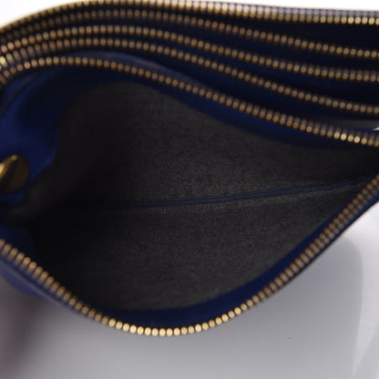 Celine Lambskin Small Trio Crossbody Bag Violet Blue 6 of 15