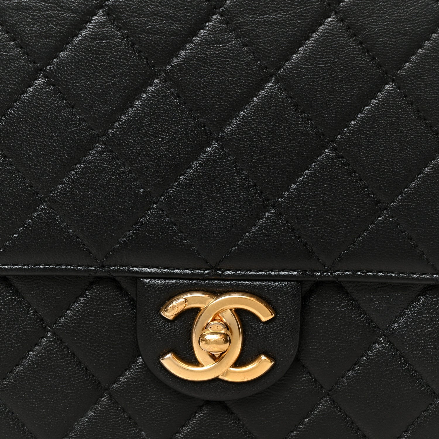 Chanel Goatskin Quilted Chic Pearls Flap Black 9 of 11