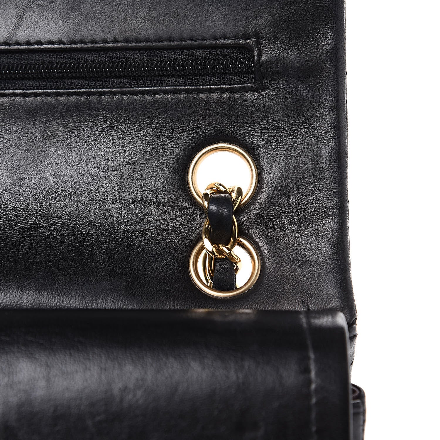 Chanel Lambskin Quilted Small Double Flap Black 17 of 20