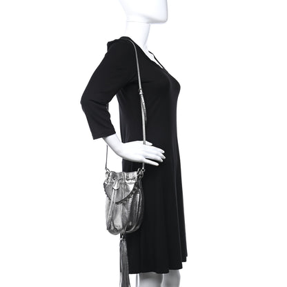 Miu Miu Metallic Nappa Tassel Bandoliera Cromo 2 of 8