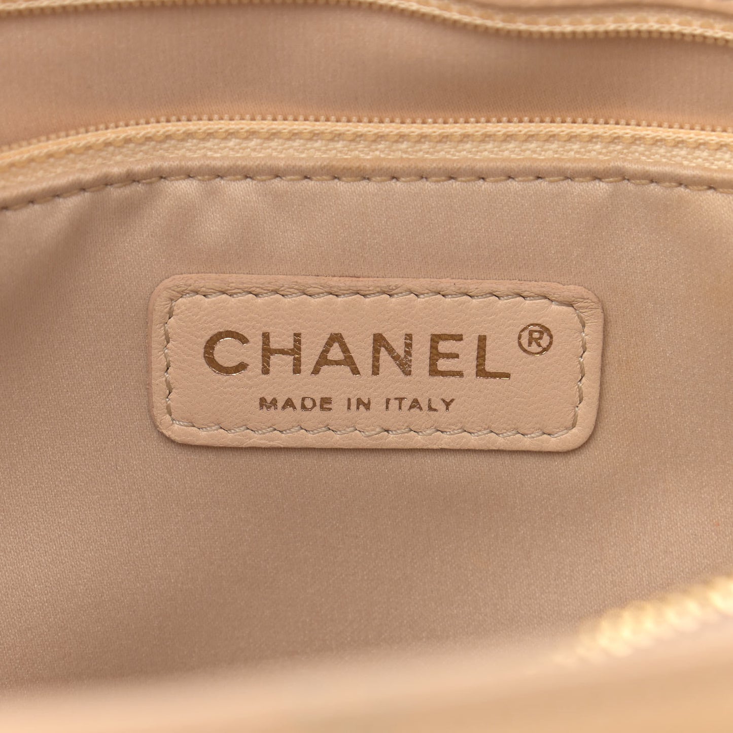Caviar Quilted Grand Shopping Tote GST Beige