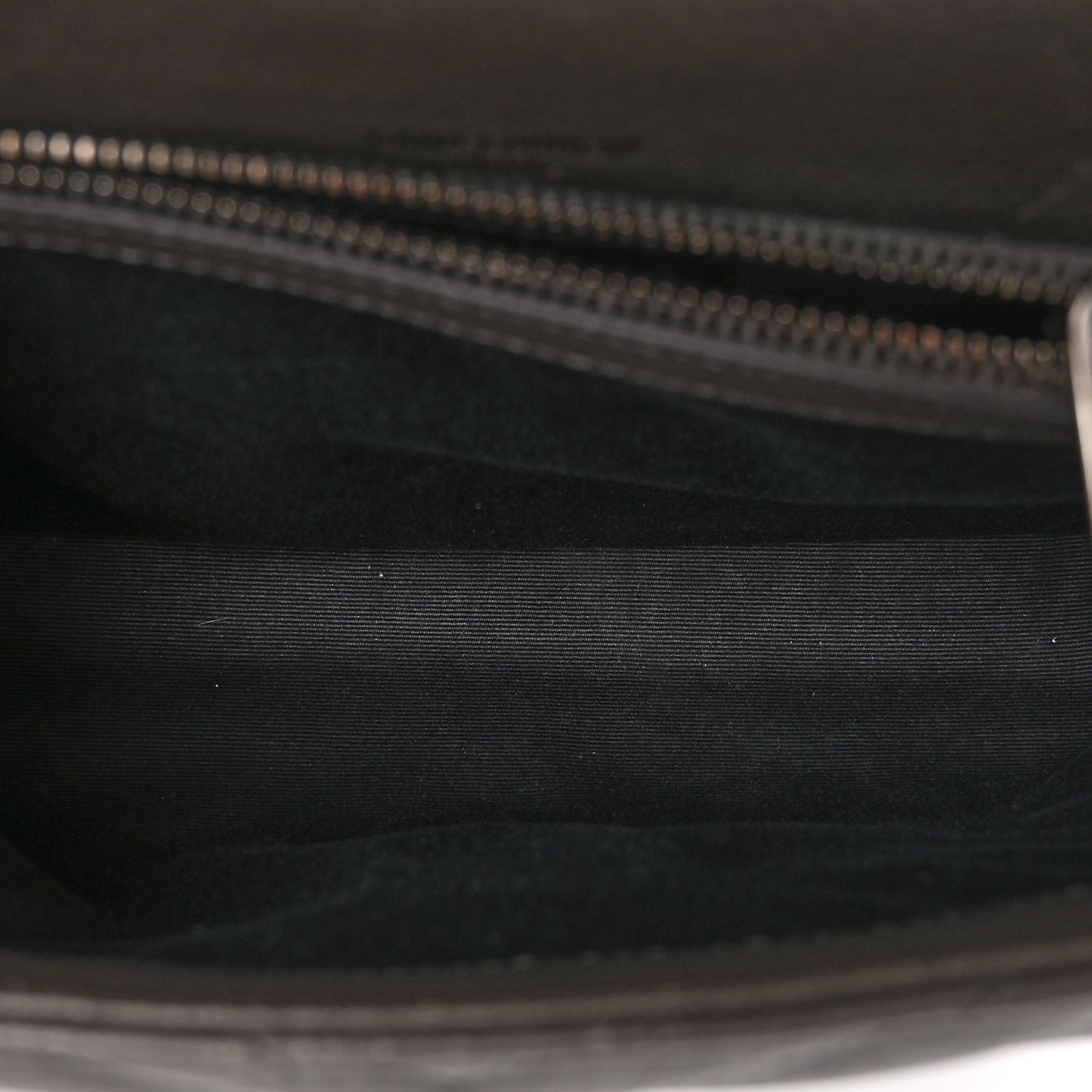 Sheepskin Matelasse Chevron Monogram Medium College Bag Asphalt