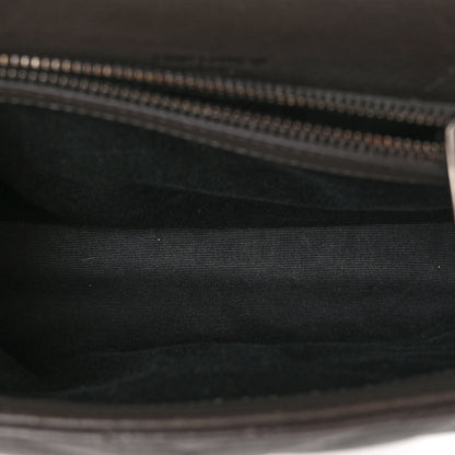 Saint Laurent Sheepskin Matelasse Chevron Monogram Medium College Bag Asphalt 5 of 16