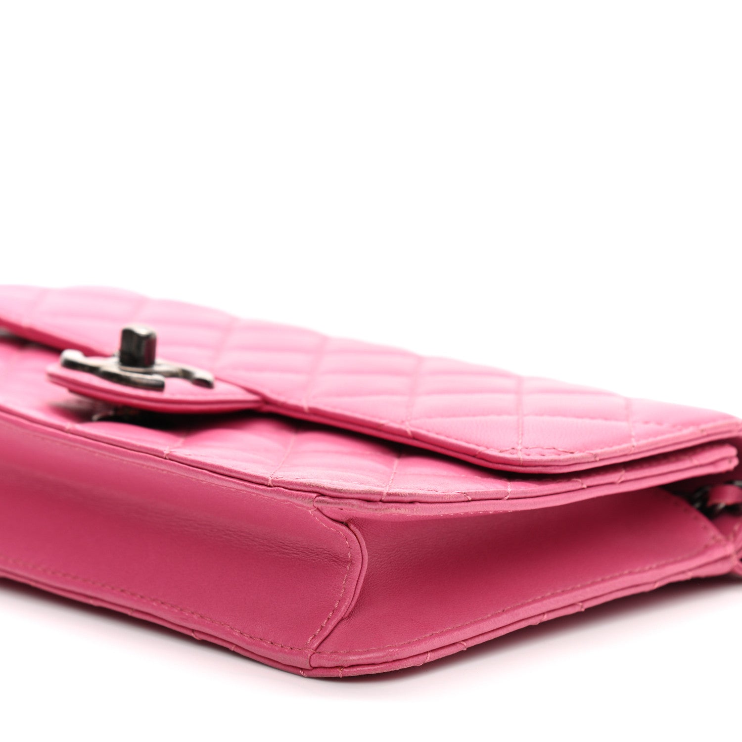 Chanel Lambskin Quilted Medium Crossing Times Flap Pink 10 of 12