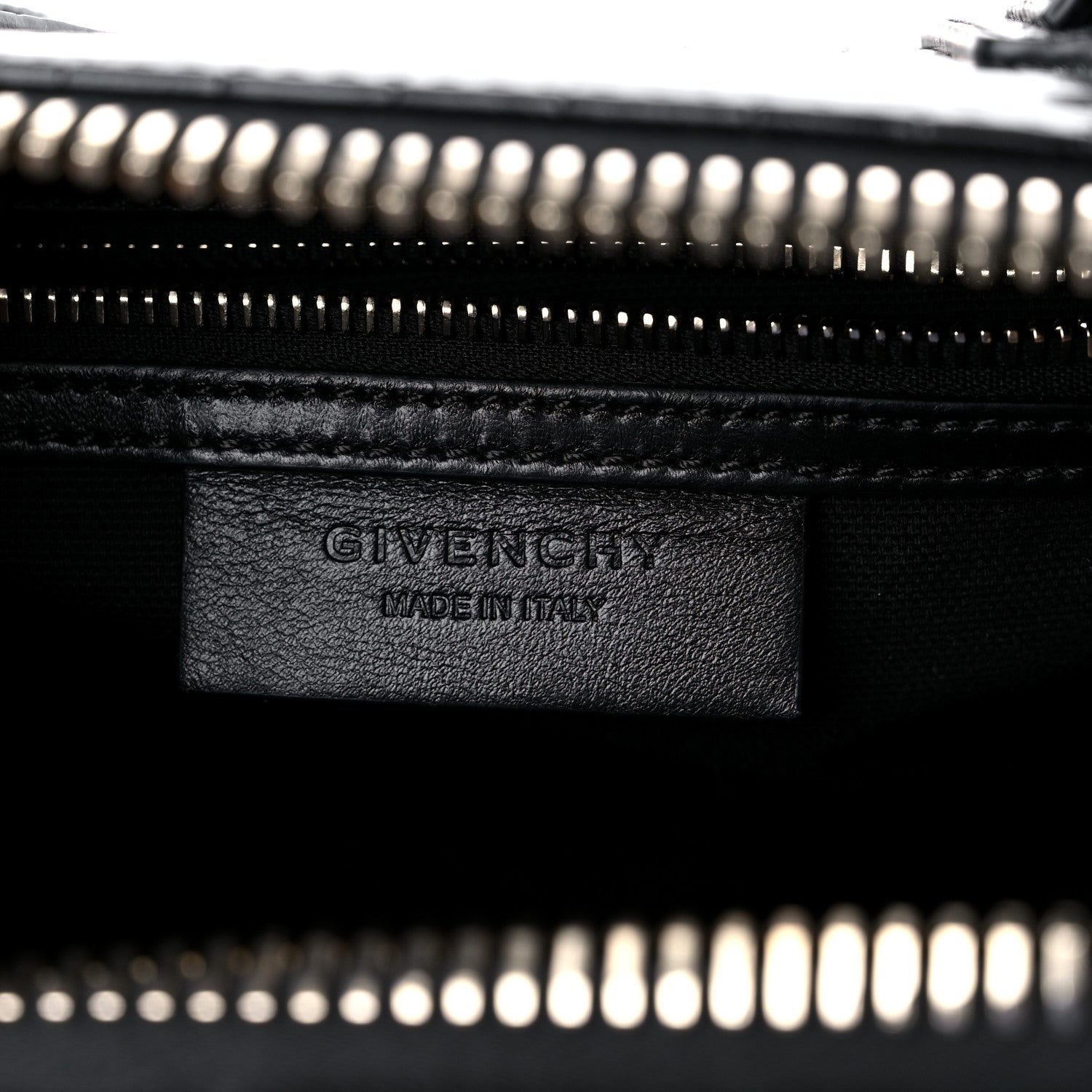 Givenchy Calfskin Crocodile Embossed Small Antigona Black 6 of 12