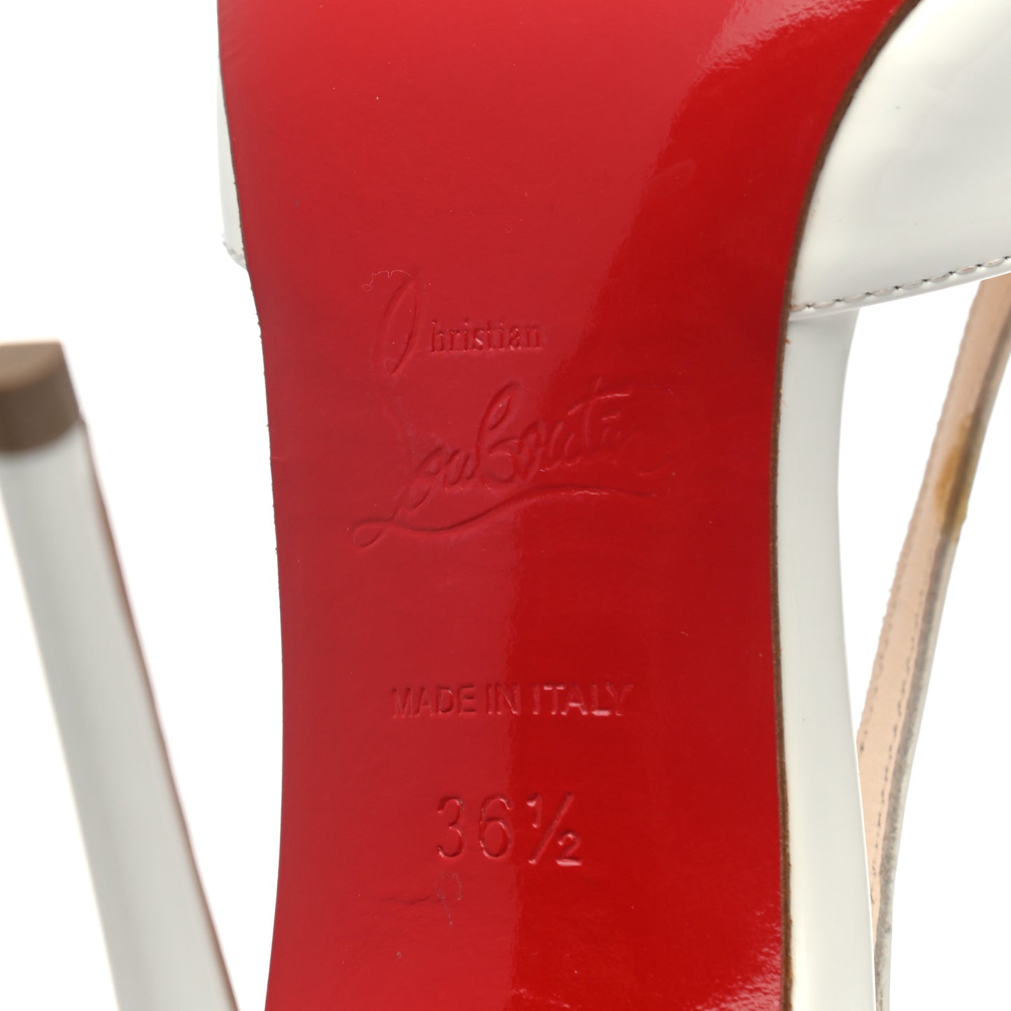 Patent Senora 100 Sandals 36.5 White