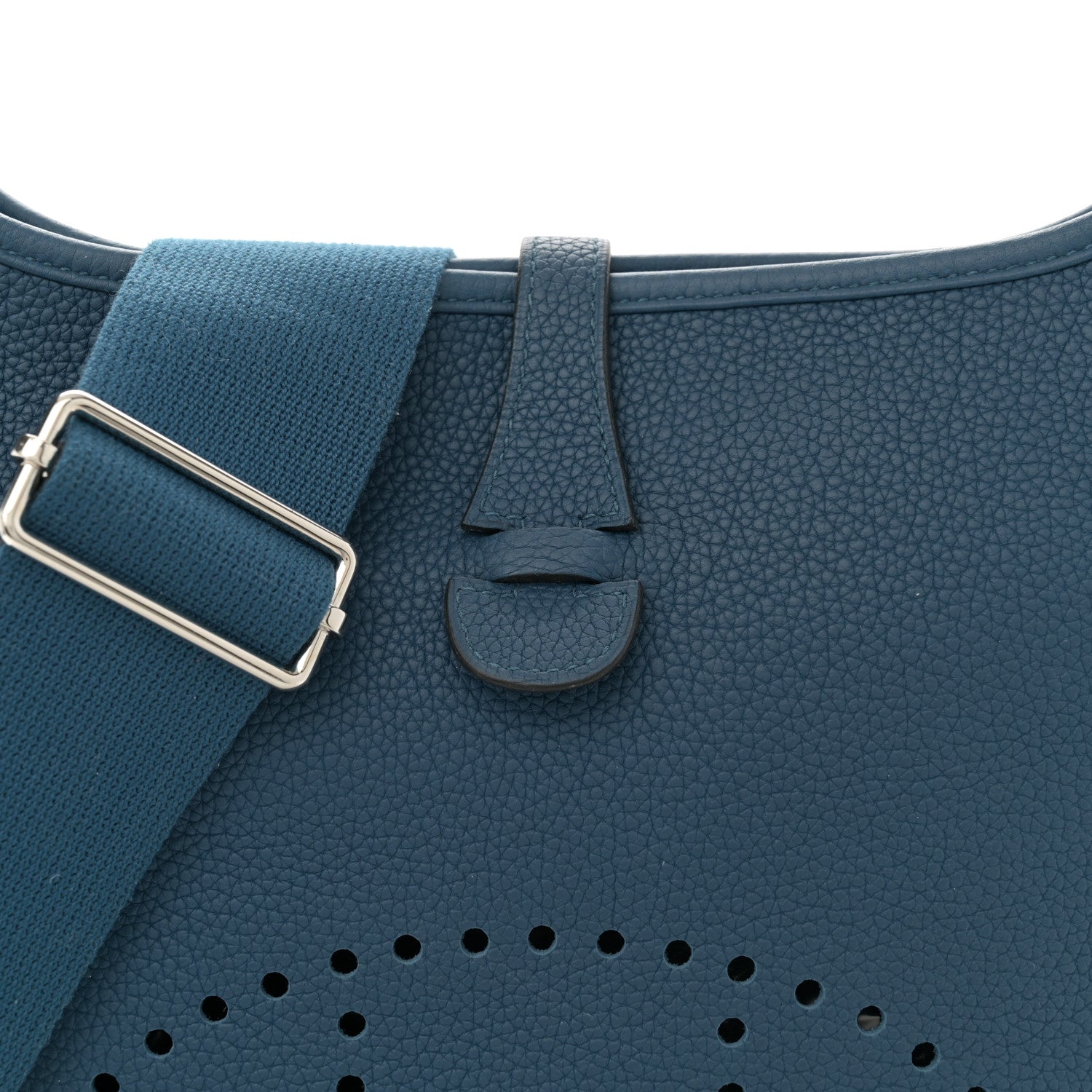 Hermes Taurillon Clemence Evelyne III PM Deep Blue 8 of 12