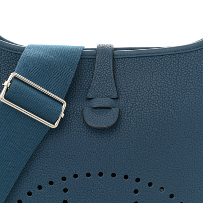 Hermes Taurillon Clemence Evelyne III PM Deep Blue 8 of 12