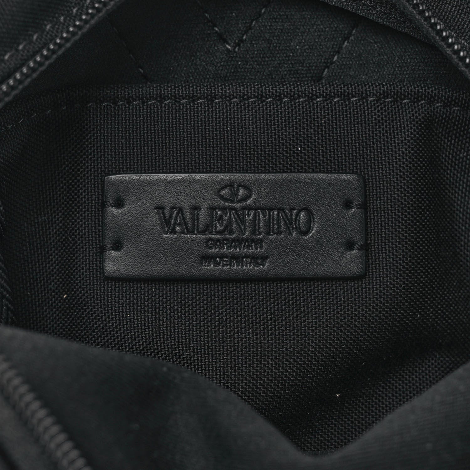 Valentino Garavani Nylon VLTN Print Mini Backpack Black White 6 of 8