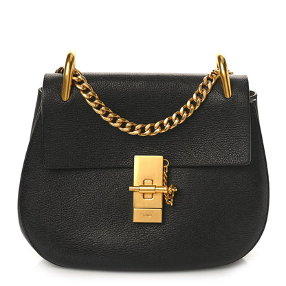 Chloe Grained Lambskin Drew Shoulder Bag Black 1 of 7
