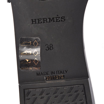 Hermes Rubber Aloha Sandals 38 Black 10 of 14