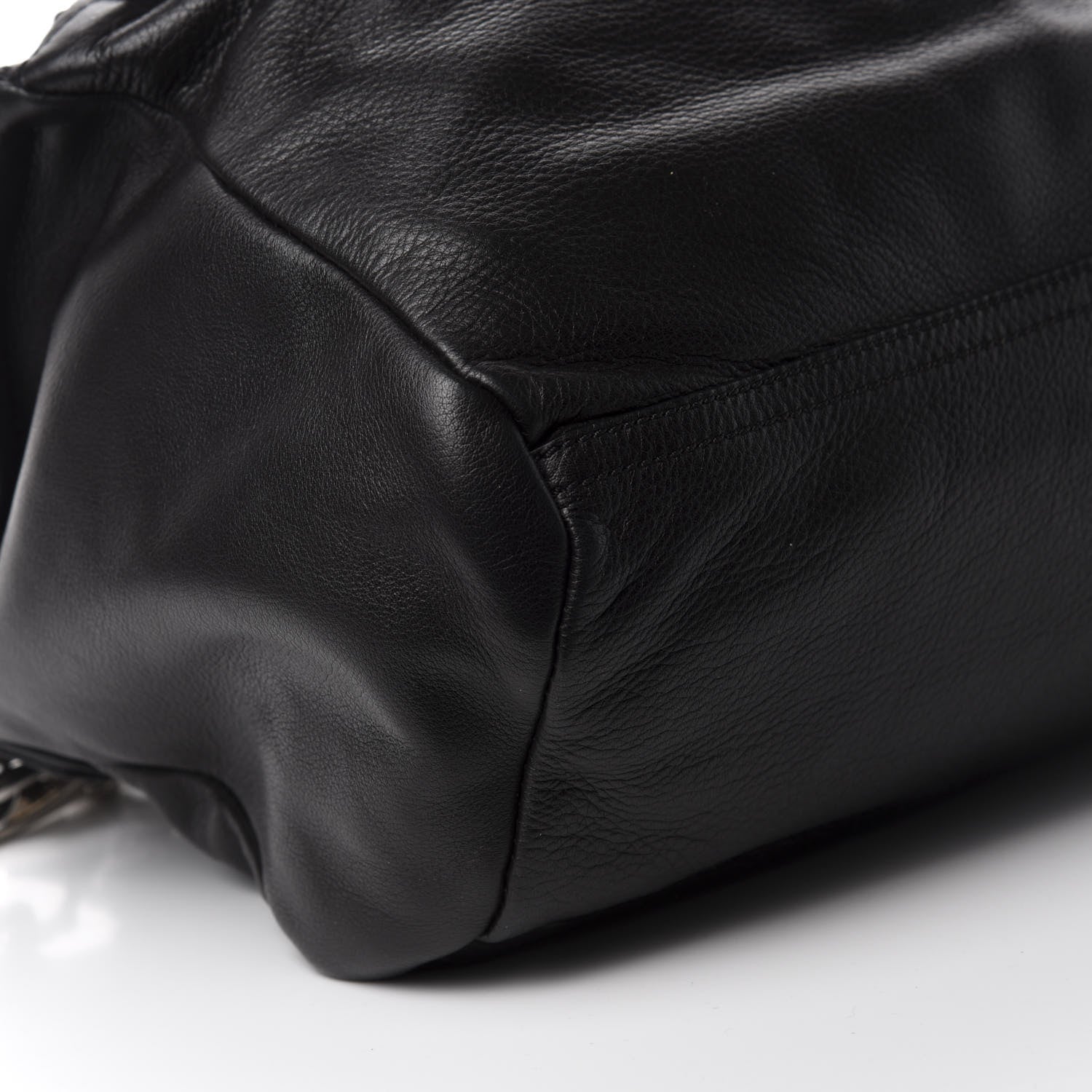 Givenchy Pebbled Calfskin Medium Pyramid Stud Pandora Black 6 of 10