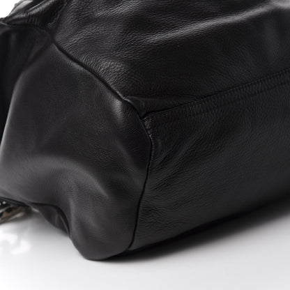 Givenchy Pebbled Calfskin Medium Pyramid Stud Pandora Black 6 of 10