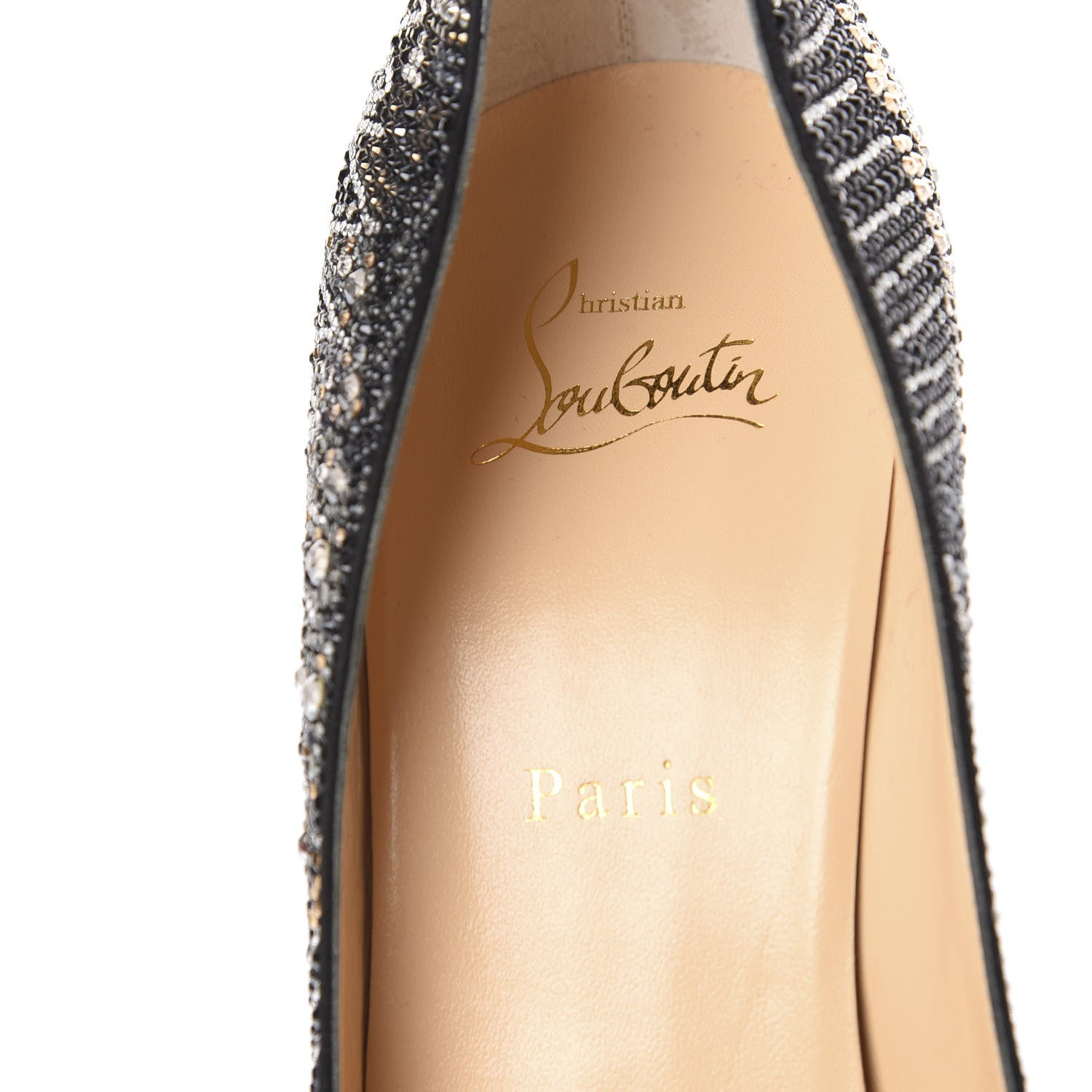 Christian Louboutin Suede Strass Eloise 100 Pumps 41 Black 6 of 8